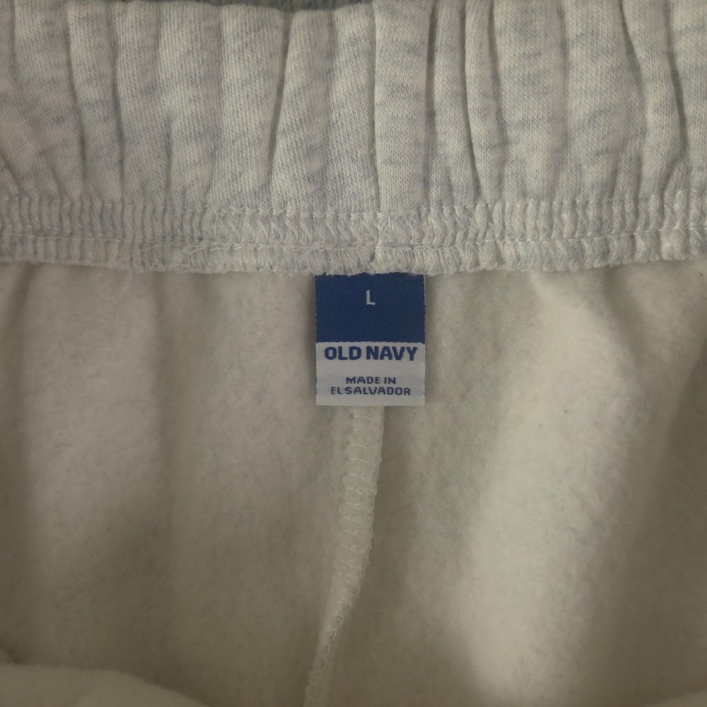Old Navy Sweatpants Womens L Gray Extra High-Waisted Vintage Logo Straight Leg - Picture 7 of 11